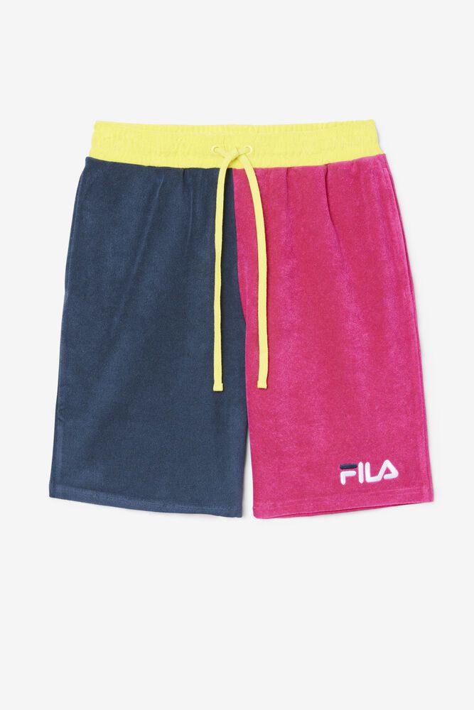 Fila Shorts Herre Blå/Rosa Kalili 587249-LTJ